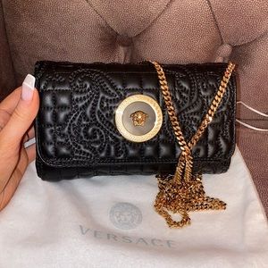 Versace lamb leather icon mini bag